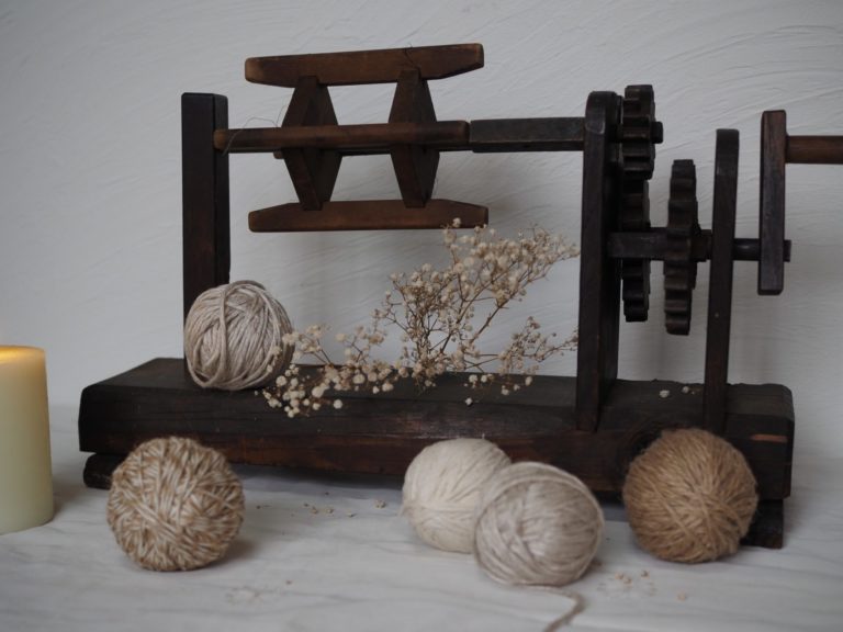 日本　古道具　糸巻き機